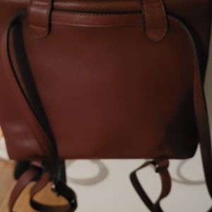Burgandy Backpack Purse Like New